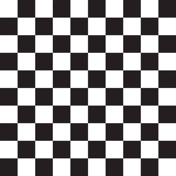 Black White Square Abstract Shape Tile Element Gingham Check Checkered — Image vectorielle