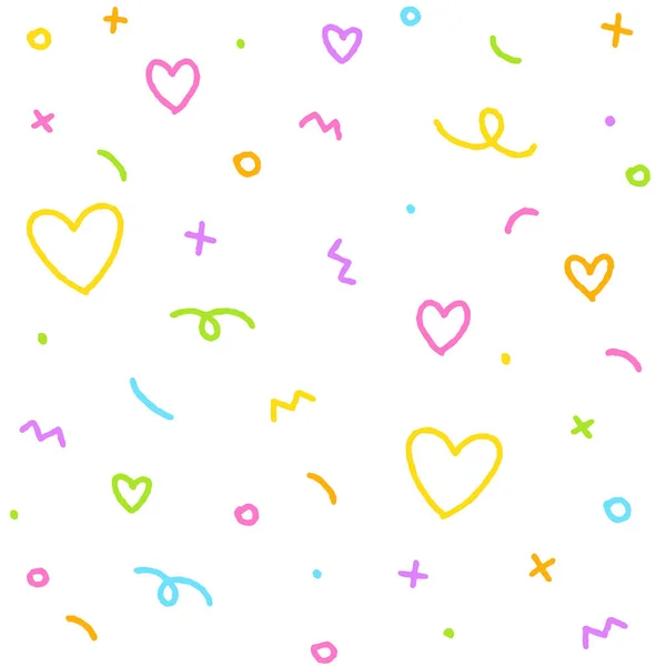 Cute Abstract Confetti Sprinkle Sparkle Shine Shape Form Small Polkadot — 스톡 벡터