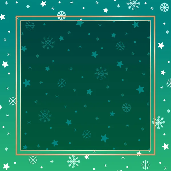 Cute Merry Christmas Santa Claus Winter Snowflake Snowman Confetti Decorative — Vector de stock