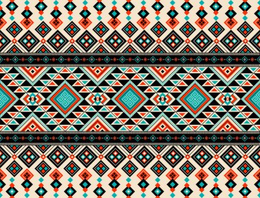 Soyut sevimli renk geometrik kabile folkloru baklava desenli geleneksel arkaplan, halı, duvar kağıdı, giysi, kumaş, ambalaj, baskı, batik, folklor, örgü, şerit vektör