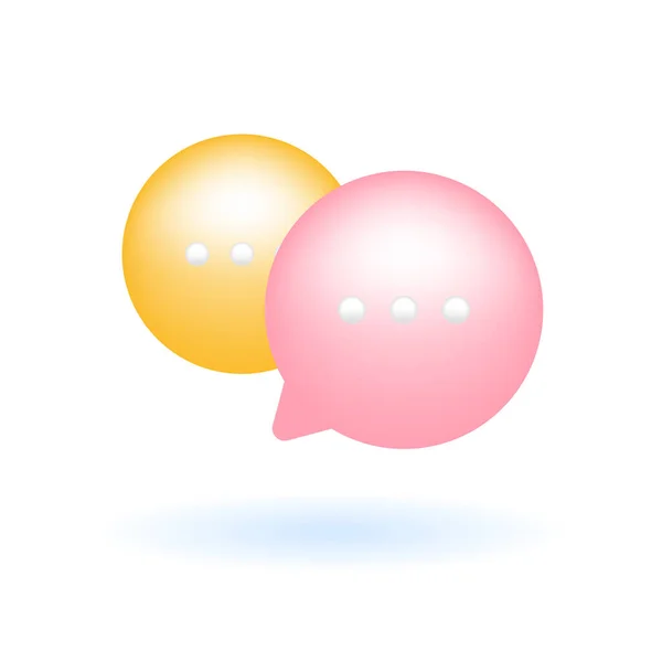 Icono Conversación Burbuja Voz Chat Social Media Concepto Servicio Cliente — Vector de stock