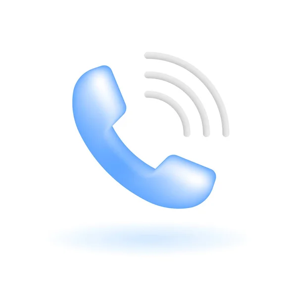 Піктограма Телефонного Сигналу Call Center Концепція Обслуговування Клієнтів Глянцеве Скло — стоковий вектор