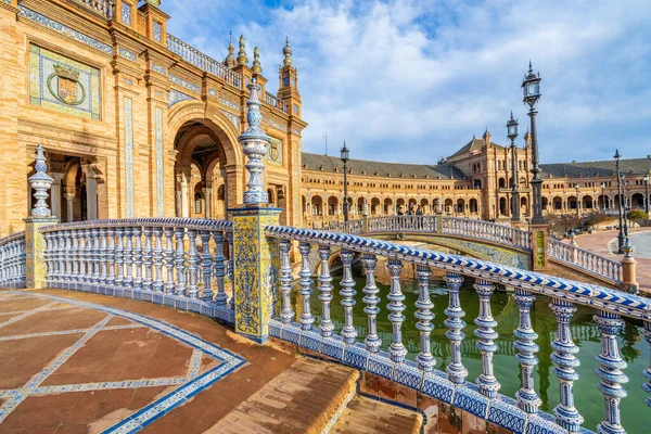 Sevilla Spanien Mars 2022 Utsikt Över Den Vackra Plaza Spain — Stockfoto