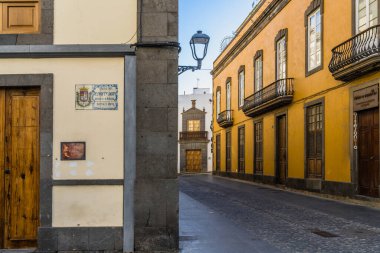 Las Palmas, Spain, December 31, 2022. Plaza del Pilar Nuevo in Las Palmas, Gran Canaria, Spain. High quality photo