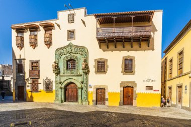Las Palmas, Gran Canaria,Spain, December 31, 2022. Casa de Colon in Las Palmas, Gran Canaria, Spain. High quality photo