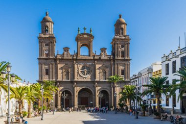 Las Palmas, Spain, December 31, 2022. Cathedral of Santa Ana in Las Palmas, Gran Canaria, Spain. High quality photo