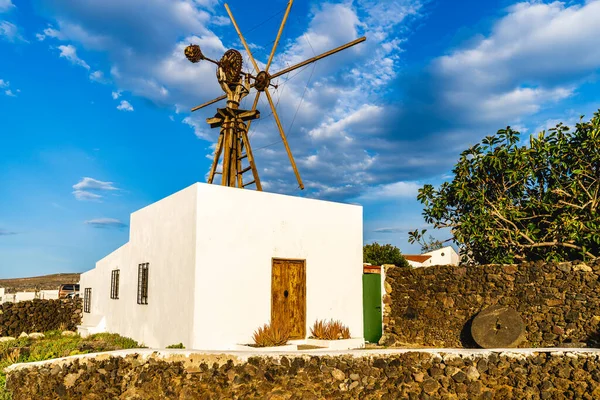 Windmill in Puerto de Las Nieves in Gran Canaria, Canary Islands, Spain. High quality photo