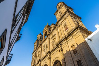 View of the Cathedral Basilica of Santa Ana in Las Palmas de Gran Canaria, Spain. High quality photo