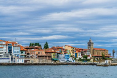 Luanco, Asturias, Spain, October 31, 2022.View of the town of Luanco, in Asturias, Spain. High quality photo