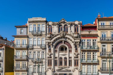 Porto, 12 Ekim 2022. Portekiz 'in Porto şehrinin manzarası. Yüksek kalite fotoğraf