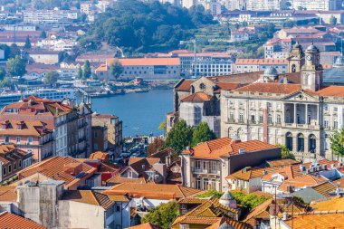 Porto, 12 Ekim 2022. Portekiz 'in Porto şehrinin manzarası. Yüksek kalite fotoğraf