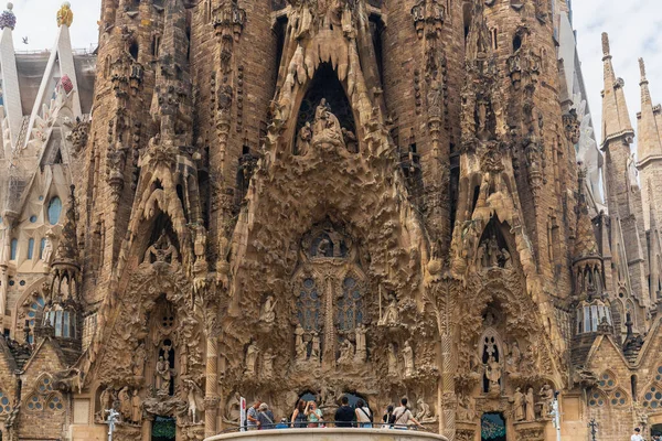 stock image Barcelona, Spain, June 13, 2023. Temple of the Sagrada Familia in Barcelona, Catalonia, Spain. High quality photo