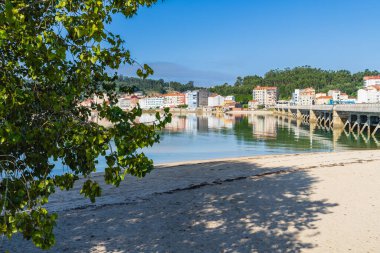 El Grove, Pontevedra, İspanya, 8 Eylül 2023. Galiçya 'nın O Grove köyü, Pontevedra, Galiçya. Yüksek kalite fotoğraf