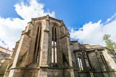 İspanya 'nın Pontevedra kentindeki Santo Domingo Manastırı' nın kalıntıları. Yüksek kalite fotoğraf