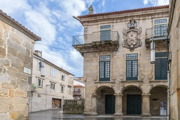 Pontevedra, İspanya, 16 Eylül 2023. Pazo de Garcia Florez, Galiçya 'nın Pontevedra şehrinde. Yüksek kalite fotoğraf