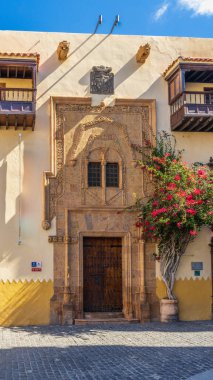 Las Palmas, İspanya, 2 Kasım 2024. Las Palmas de Gran Canaria 'daki Casa de Colon Müzesi. Yüksek kalite fotoğraf