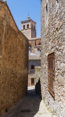 Street in the monumental city of Trujillo, in Extremadura, Spain. High quality photo clipart