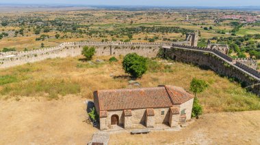 Trujillo anıtı. İspanya, Estremadura 'daki fatihler şehri. Yüksek kalite fotoğraf