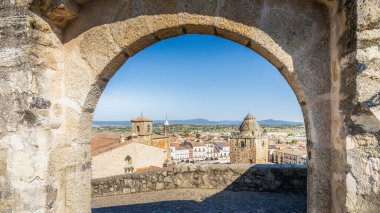 Trujillo, İspanya, 25 Mayıs 2024. Caceres, İspanya 'daki Trujillo manzarası. Yüksek kalite fotoğraf