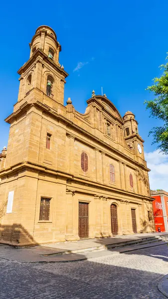 Santiago de Los Caballeros Kilisesi Galdar, Gran Canaria, Kanarya Adaları, İspanya. Yüksek kalite fotoğraf