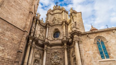 İspanya 'nın Valencia şehrindeki Saint Mary Katedrali. Yüksek kalite fotoğraf