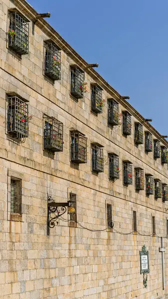 Quintana de Mortos Meydanı, Santiago de Compostela, A Coruna, Galiçya. Yüksek kalite fotoğraf