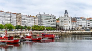Bir Coruna, İspanya, 23 Haziran 2025. A Coruna, Galiçya Limanı. Yüksek kalite fotoğraf