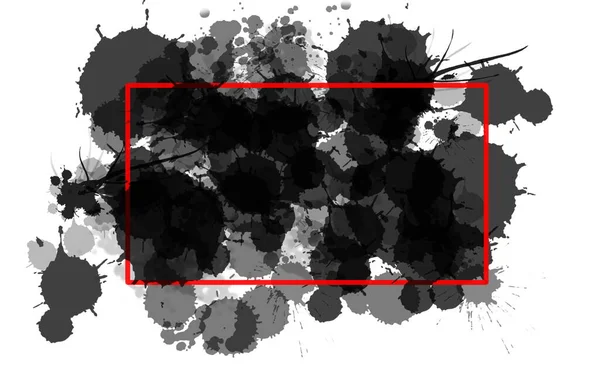Beyaz Arkaplanda Siyah Fon Damlaları Soyut Siyah Beyaz Suluboya Sıçramaları — Stok fotoğraf