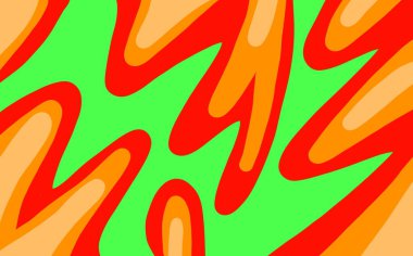 1960 'ların Hippi Duvar Kağıdı Tasarımı, Psikedelik Soyut Eğri, El çeşitli şekiller çizdi. Soyut çağdaş, çeşitli renkli soyut şekiller, kıvrımlar, lav lambası, benzin lekesi, su damlaları tarzı..