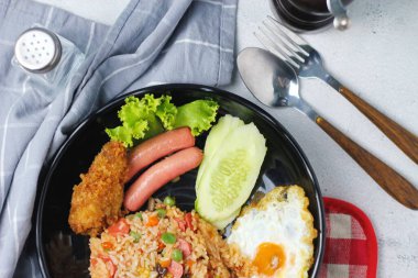 Close-up of delicious fried rice