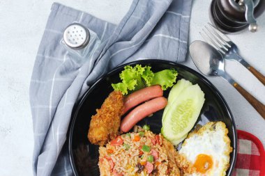 Close-up of delicious fried rice