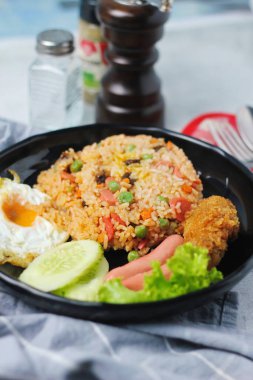 Close-up of delicious fried rice