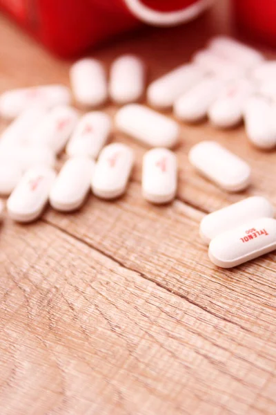 Washington Usa October 2022 Bottle Tylenol Extra Strength Many Pills — Stock Photo, Image