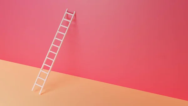 Ladder Success Rendering Computer Digital Drawing — Zdjęcie stockowe