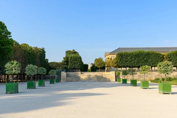 Tájkép Európában Franciaországban Franciaországban Párizsban Nyáron Készült Látjuk Tuileries Garden — Stock Fotó