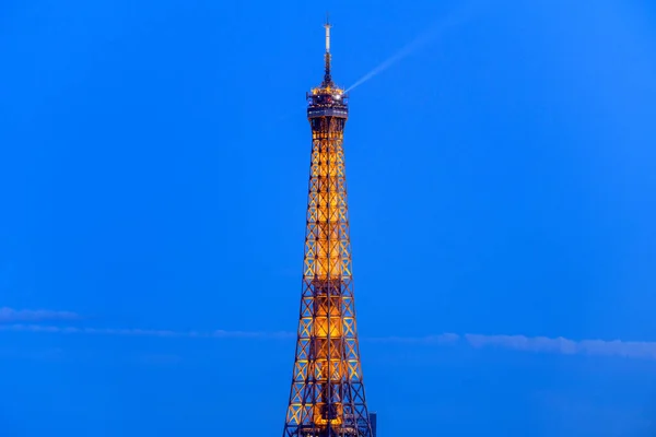 Пейзажное Фото Сделано Европе Франции Франции Париже Летом Видим Эйфелеву — стоковое фото