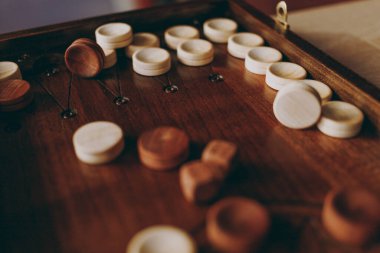 Backgammon with quality wood for the game
