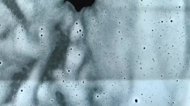 Köpük baloncuklar, makro çekim. 