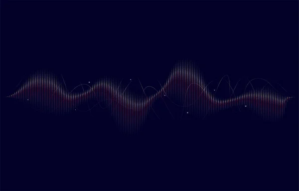 Барвистий Еквалайзер Звукова Хвиля Фон — стоковий вектор