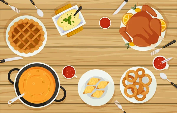 Akşam Yemeği Hasatı İçin Şükran Günü Arkaplan Etkinliği