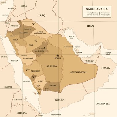 Suudi Arabistan Çevresel Sınır Haritası