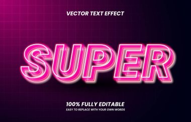 3d Modern Neon Metin Efekti