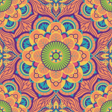 Soyut Modern Mandala Deseni Arkaplanı