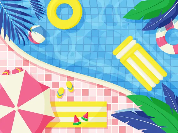 Yaz Tatili Havuz Etkinliği Arkaplanı