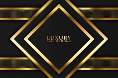Soyut siyah altın lüks arka plan