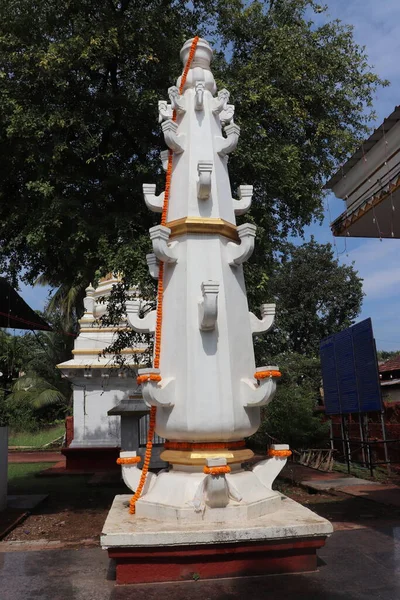 Profondo Jyoti Stambh Deepa Stambha Nel Tempio — Foto Stock