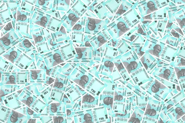 New Indian Currency Rupee Notes Background — Stock Photo, Image