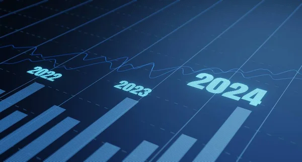 Explore Future Financial Success Analyze Company Progress 2024 Plan Long — Stock Photo, Image