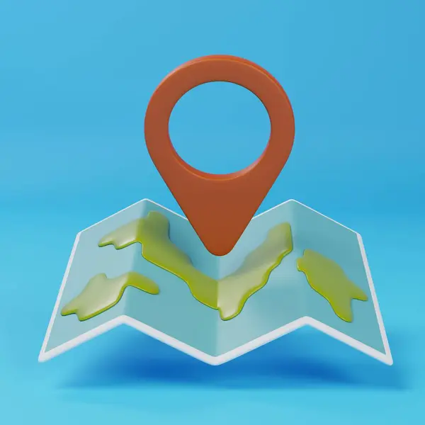 Icono Pin Mapa Que Simboliza Viajes Navegación Descubrimiento Perfecto Para Fotos de stock libres de derechos