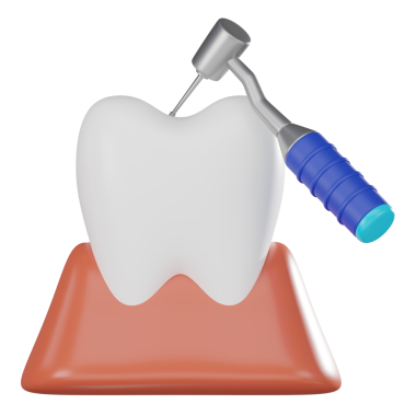 3B Render Diş Matkabı İllüstrasyon Simgesi